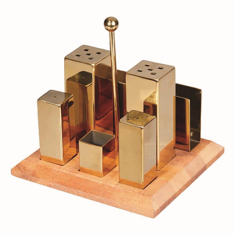 Spice and Salt Shaker Set (Gold)