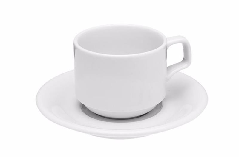 كوب شاي مع صحن